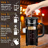 French Press Coffee Maker 304 Stainless Steel Coffee Press,with 4 Filters System, Heat Resistant Thickness Borosilicate French Press Glass, BPA-Fr...