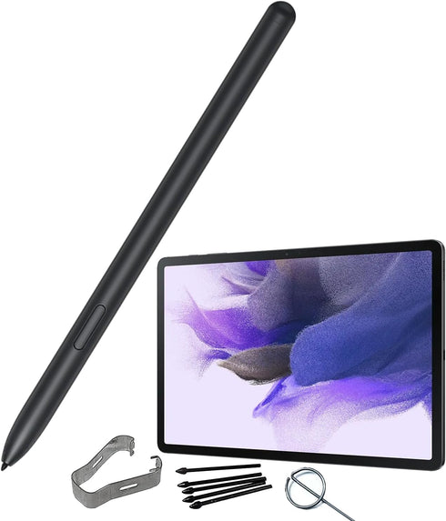 Mystic Black Galaxy Tab S7 FE Pen for Samsung Galaxy Tab S7 FE S Pen Stylus Pen Replacement + Free 5 Tips for Samsung Galaxy Tab S7 FE Stylus S Pe...