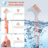 Healifty 4 Pcs Hard Denture Brush Double Sided Toothbrush Multi- Layered Bristles Fake Teeth Cleaning Brush Denture Care (Orange)...