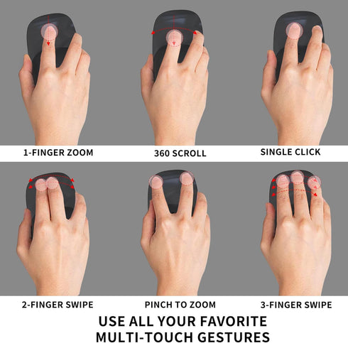 Silicone Cushion for Apple Magic Mouse 1/2/3-Ergonomic Mouse Pad, Multi-Touch Surface Mouse Grip for Magic Mouse,No Glue Mouse Palm Rest for Apple...