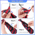 Geyoga 6 Pcs Zipper Ties for Boys Girls Men Women Pre Tied Adjustable Necktie for School Uniform Business Wedding (Classic Style)...