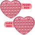 Pink Heart Shaped Pop Bubble Valentines Fidget Toy with Letters and Numbers, Xmas Gift Sensory Toy with Alphabets Kids Birthday Party Classroom Pr...