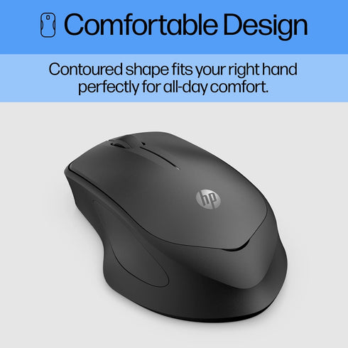 HP Wireless Silent 280M Mouse - Ergonomic Right-Handed Design, 18 Month Battery Life, and 2.4GHz Reliable Connection - Works for Computers and Lap...