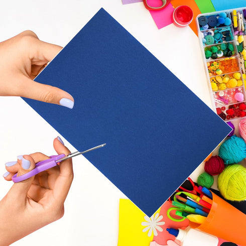 Morcheiong 12 Pcs Self Adhesive Felt Sheet Soft Felt Sheets with Adhesive Backing for Art Project and Sewing DIY Craft(11.8"x7.9"/30x20cm)- Navy B...