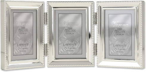 Lawrence Frames - 11623T Lawrence Metals Frame, 8.35"L x 3.66"W Triple, Silver...