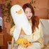 PEACH CAT Banana Duck Plush Toy Cute Plushie Hugging Plush Pillow Duck Stuffed Animal for Girls and Boys White 19.7"...