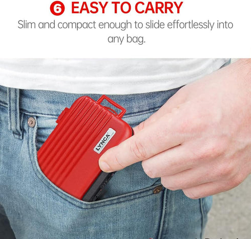 LYNCA 24 Slots Camera Memory Card Case Holder Water-Resistant Anti-Shock SD Card Case Holder Wallet for 8 SD Cards 4 CF Cards 12 Micro SD/TF Cards...