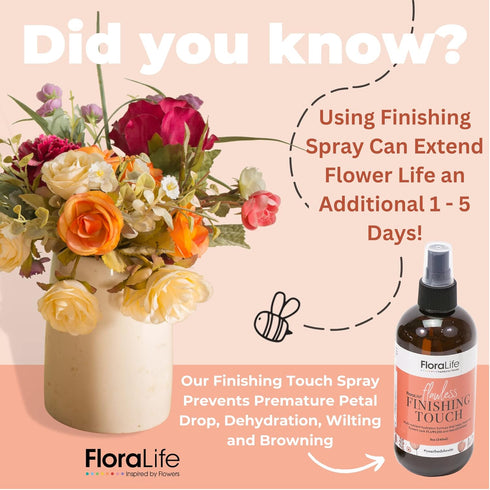 FloraLife Finishing Touch - Hydrating Multi-Nutrient Formula Spray for Fresh-Cut Flowers - 8oz...