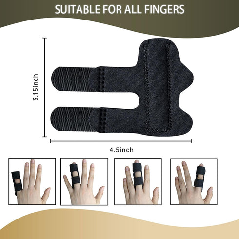 4 Pcs Trigger Finger Splints - Immobilization & Arthritis Relief, Comfortable Brace for Index, Middle, and Ring Finger - Fast Healing, Pain Relief...