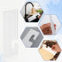 White Silicone Squeegee with Hanging Hook Mini Soft Window Squeegee Shower Small Scraper Squeegee Water Blade Glass Cleaning Squeegee for Shower D...