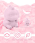 Baby Security Blanket,Soft Lovey Blanket Unisex Lovie Baby Gifts for Newborn Boys and Girls Snuggle Toy Stuffed Animal for Infant and Toddler (Pin...