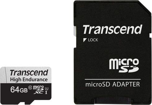 Transcend TS64GUSD350V 64GB UHS-I U1 Micro SD Memory Card...