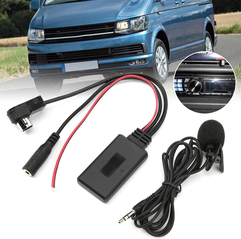 Bluetooth Aux Adapter? Bluetooth Aux Cable Audio Visual Equipment? Bluetooth 5.0 Aux Cable Adapter With Microphone Handsfree Fit For Alpine Cda-98...
