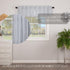 VHC Brands Sawyer Mill Blue Valance Curtain Lined Farmhouse Stripe for Kitchen or Dining Room Windows 16x72...