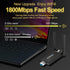 WiFi Adapter,USB WiFi Adapter,PC WiFi Adapter,1800Mbps Dual Band 2.4G & 5G(574Mbps/1201Mbps),Dual 5dBi Antennas High Gain 802.11AC,Supports Window...