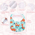 Geyoga 20 Pieces Sublimation Blanks White Bibs for Baby Decorating Washable Reusable Fabric Bibs...