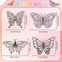 Yeaqee 24 Pack Butterfly Craft DIY Butterflies Suncatcher Paper Crafts Summer Crafts Butterfly Suncatcher Kits Classroom Arts and Crafts Party Fav...