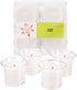 HYOOLA Clear Cup Scented Votive Candles - Lily - 12 Hour Burn Time - 4 Pack - European Made...