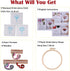 3 Sets Embroidery Starter Kit, Cross Stitch kit for Beginners DIY Adult Kids, Floral Embroidery kit with Bouquet Pattern, 3 Embroidery Fabric and ...