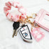 Wrist Strap Key Chain Elastic Scrunchie Bracelet Multifunctional Key Ring for Women...