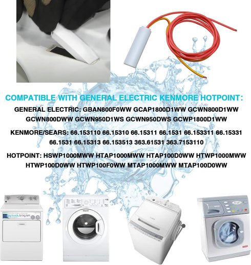 WH12X10334 Washer Lid Switch Assembly by Funmit Replacement for GE Hotpoint Washing Machine Replaces AP3968471 AH1482372 EA1482372 PS1482372