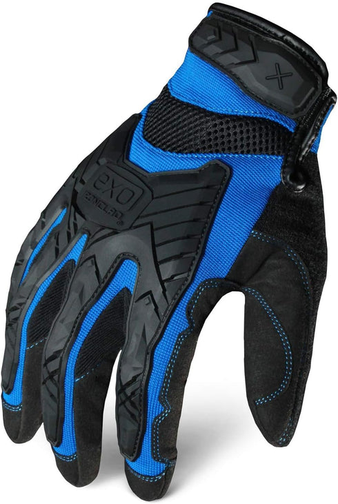 Ironclad mens Small Work Gloves, Black & Blue, Small Pack of 1 US...