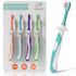 Cherish Baby Care Toddler Toothbrushes 1-2 Years (4-Pack) - BPA-Free & Safety-Tested Kids Toothbrush Kit, Designed by a Pediatric Dentist, Soft-Gr...