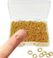 600 Pcs Gold Plated Jump Rings Split Rings Circle Clasp Connecting Rings Jewelry Necklace Bracelet Pendant Choker Charm Loops DIY Craft Earring Ma...