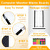 Monitor Memo Boards for Computer, Set of 3 (Left & Right & Bottom) Multifunction Acrylic Screen Message Reminder Pad Side Panels Phone Holder - Ut...