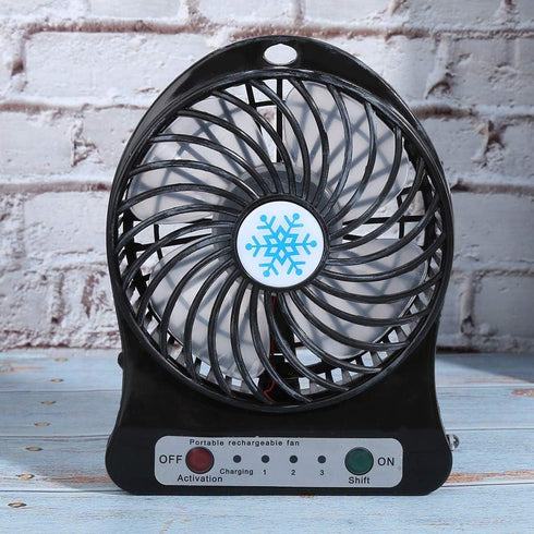 CCYLEZ Mini Table Fan,3 Speed Adjustable Baby Bed Car Seats Fan,USB Rechargeable battery Operated Small Fan Circulator,for Summer Gift(Black)...