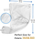 Pool Cleaner Bag for Polaris 360 Bag Replacement - Pool Cleaner Parts All Purpose Zippered Bags for Polaris 360, 380 Bags / 2 Pack...