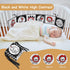 Vicloon Black and White High Contrast Baby Toys, Soft Baby Book for Newborn 0-3-6-12 Months, Infant Tummy Time Toys, Early Education Sensory Toys,...