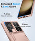 for Samsung Galaxy S23 Ultra Case with Card Holder (4-5 Cards) & Slide Lens Cover & Kickstand, Rugged Anti-Drop Wallet Phone Case Cover Compatible...
