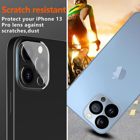 Ferilinso 3 Pack Screen Protector for iPhone 13 Pro with 2 Pack Tempered Glass Camera Lens Protector Phone Case Friendly Ultra Accessories Protect...