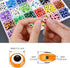24 Style 800 pcs Evil Eye Beads for Jewelry Making, Evil Eye Charms with 1mm Hole...