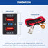 Anina Dual USB Charger Port for Toyota, 12V/24V 18W Quick Charger Socket Adapter with Digital Voltmeter Blue LED Light, QC USB 3.0 Square Car Fast...
