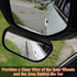 2Pcs Car Van Rectangular Blind Spot Mirror Towing Reversing Driving Stick On Adjustable Wide Angle Blind Spot Mirror for Car Van Towing Caravan...