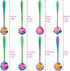 8 Pieces Flower Spoon Coffee Teaspoon Set Stainless Steel Tableware Creative Sugar Spoon Tea Spoon Stir Bar Spoon Stirring Spoon, 8 Different Patt...