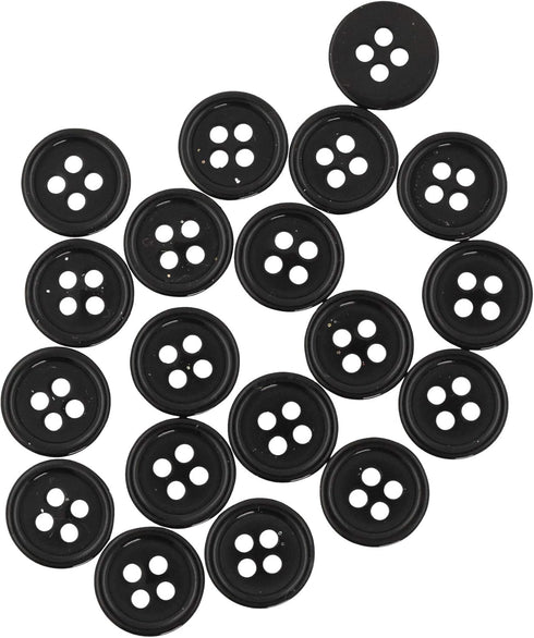 Mandala Crafts Black Buttonhole Elastics Band Pants Waist Tightener for Jeans - 0.75 in 15 Yards Black Elastic with Button Holes for Button Extend...
