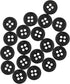 Mandala Crafts Black Buttonhole Elastics Band Pants Waist Tightener for Jeans - 0.75 in 15 Yards Black Elastic with Button Holes for Button Extend...
