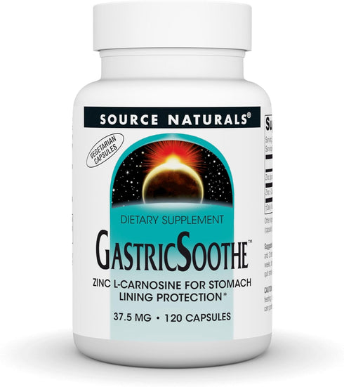 Source Naturals GastricSoothe Zinc L-Carnosine* - 120 Veggie Caps...