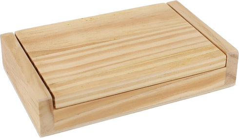 WE Games Mini Shut The Box Game Wooden - 5.5 inches, 9 Number Flip Tiles, Travel Size, Travel Games, Birthday Gifts, Math Games, Home Decor, Livin...