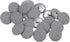 20pcs 36L Fabric Cloth Covered Button 23mm Round Metal Shank Sewing Buttons for Suits Dress Blouses, Grey...