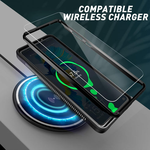 URBANITE for Moto G Stylus 5G (2024) Case, Military Grade Rugged Shockproof Protective Cover with Screen Protector and Kickstand (Black)...