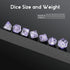 Mushroom Resin Dice Set D&D, DNDND 7PCS D&D Dice Set with Gift Velvet Bag for Dungeons and Dragons Role Playing Games and Tabletop Games?Purple Mu...