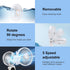 Handheld Fan, Portable Hand Fan USB Rechargeable Fans with 5 Speeds, Mini Foldable Battery Operated Fan, Small Desktop Fans with LED Display for H...