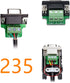 Oiyagai 2 Pcs DB9-G3 9Pins Male Adapter to Screw Connector RS232 Serial to RXD TXD GND 235 Terminal Signal Module with Case...