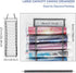 Chemlliy Vinyl Roll Holder 12 Compartments Vinyl Storage Organizer Hanging Vinyl Storage Rack Craft Vinyl Roll Organizer Wall Mount...
