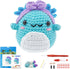 Terself Axolotl Crochet Kit for Beginners: 1PCS Crochet Animal Kits for Kids & Adults, Learn to Crocheting Starter Kit with Written Pattern & Vide...
