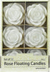 Zest Candle 12-Piece Floating Candles, 3-Inch, White Rose...